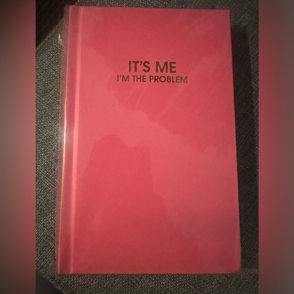 NWT!  Notebook journal, hot pink w gold writing